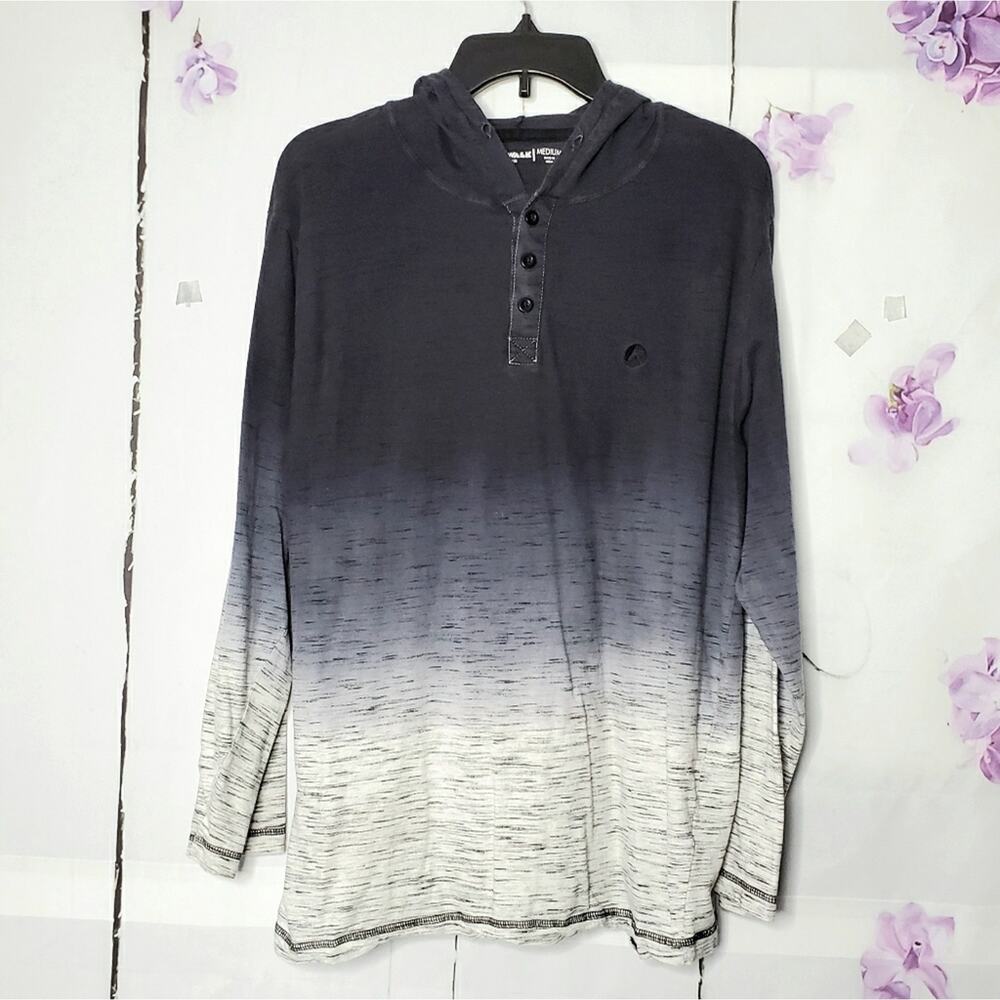 Airwalk Gradient Lightweight Button Hoodie M